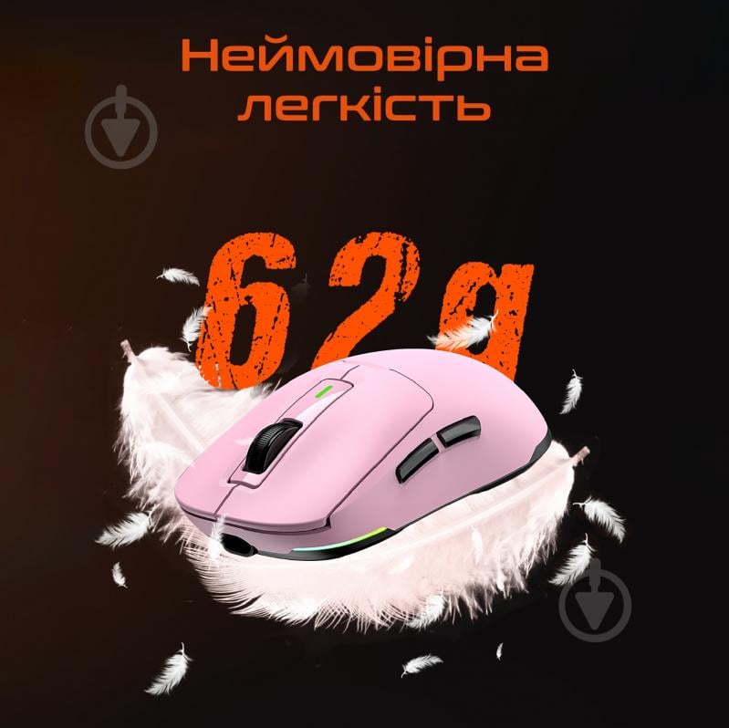 Ігрова миша Meetion pink (MT-GW24-P) - фото 5