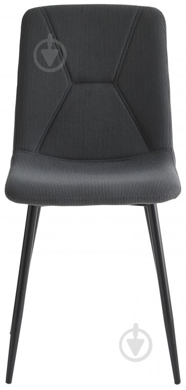 Стілець Fly FS16 velvet Grey-38 сірий / чорний - фото 2
