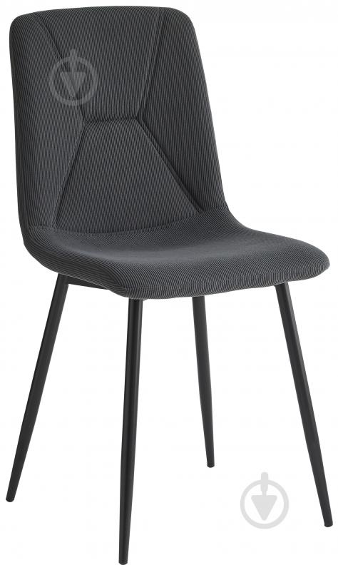 Стілець Fly FS16 velvet Grey-38 сірий / чорний - фото 1