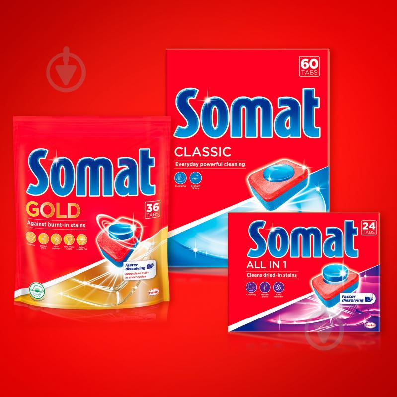 Таблетки для посудомийних машин Somat All in one Giga 100 шт. - фото 9