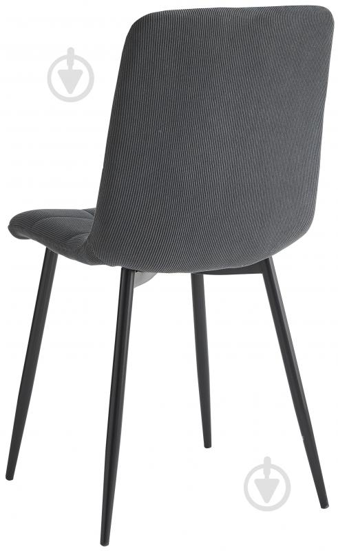 Стілець Fly FS1 velvet Grey-38 сірий / чорний - фото 5