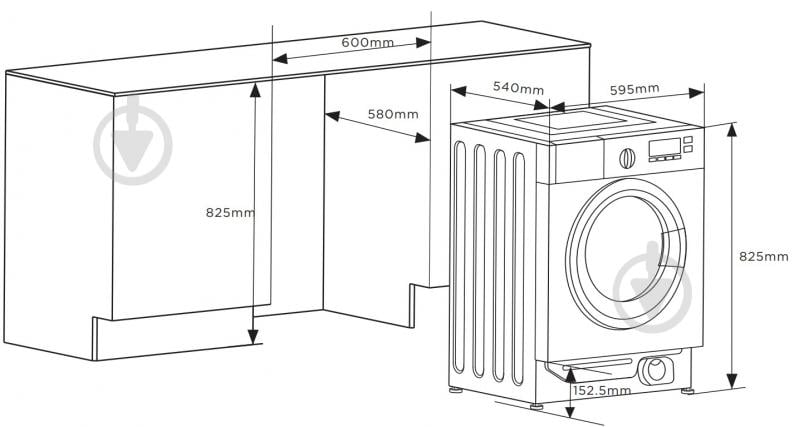Вбудовувана пральна машина Interline WM 714016 PB Steam - фото 13