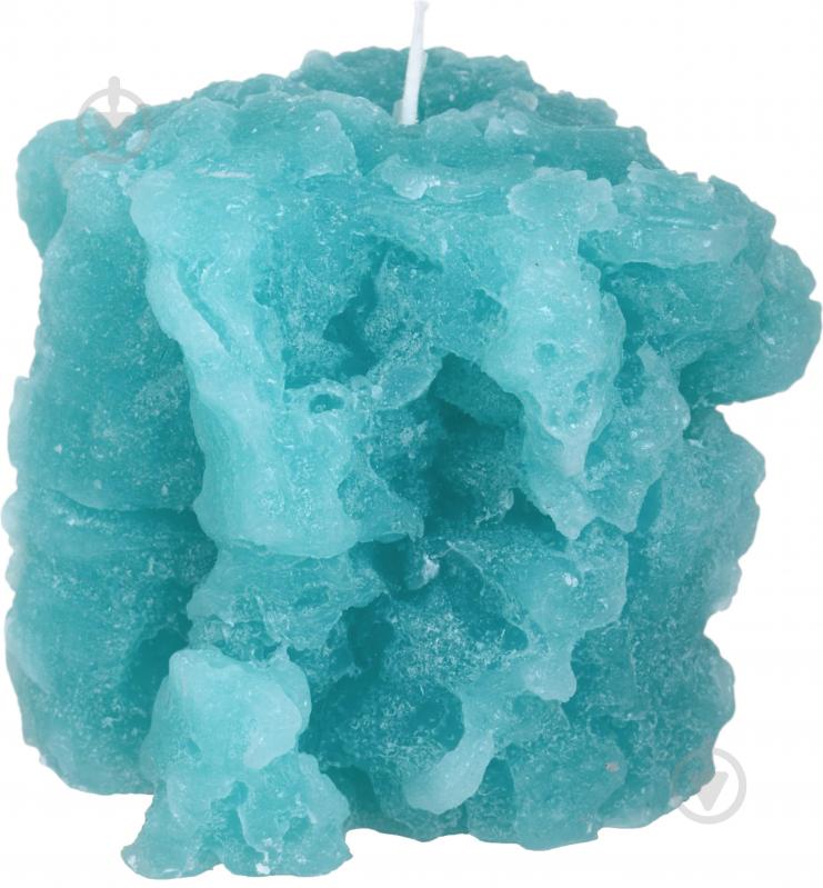 Свеча декоративная ICE 11х12 бирюза - фото 1