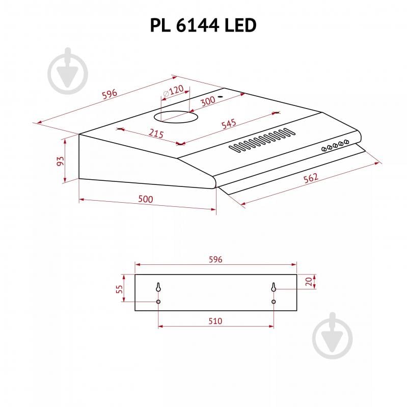 Вытяжка Perfelli PL 6144 I LED - фото 12