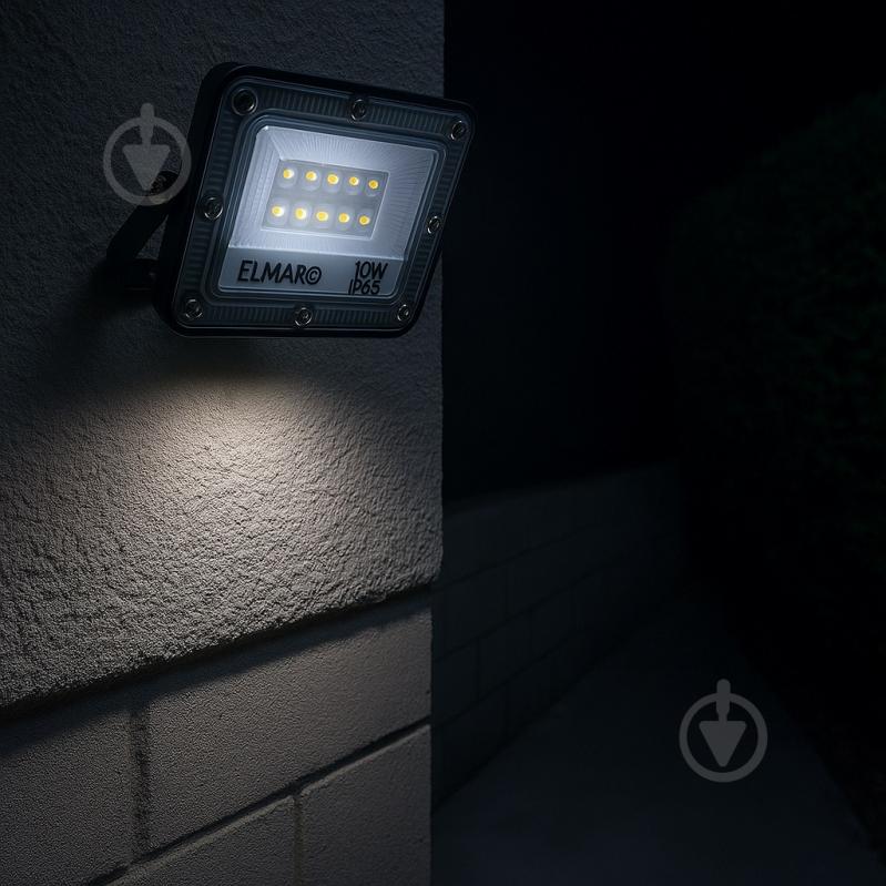 Прожектор світлодіодний Elmar SFL 10 Вт IP65 темно-сірий SFL.10.6400.IP65 - фото 2