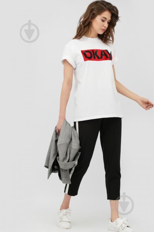 Футболка YAPPI Oversize 3702197 р.M білий - фото 1