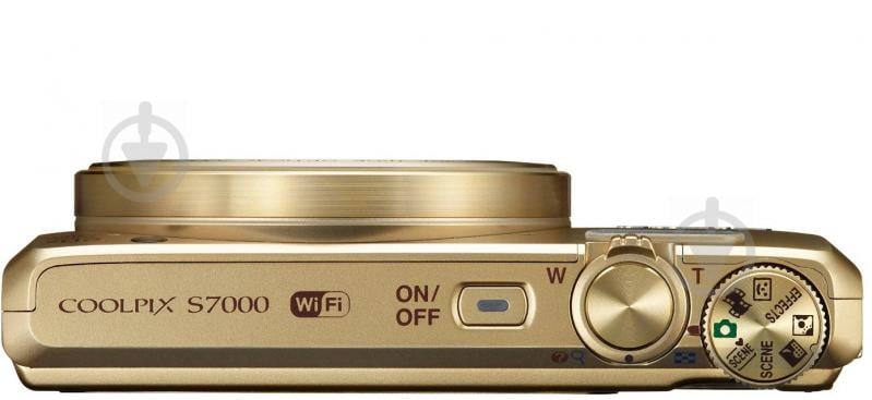 Фотоапарат Nikon Coolpix S7000 gold - фото 6