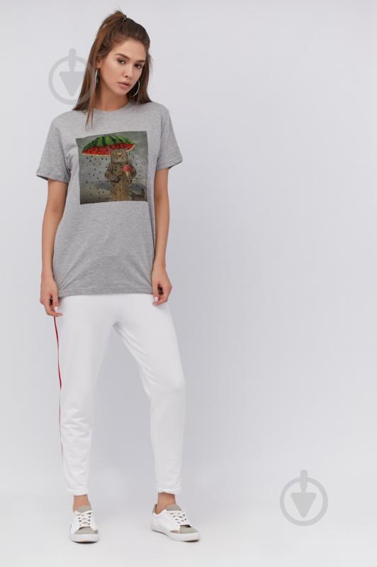 Футболка YAPPI Oversize WG3090 р.M серый - фото 2