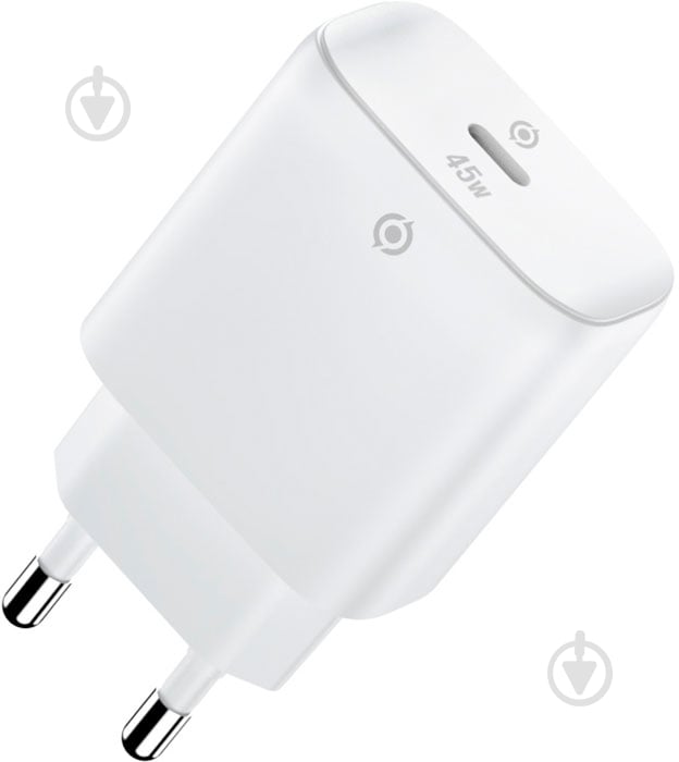 Зарядний пристрій Piko 45W GaN USB-C PD White (TC-PD451) - фото 1