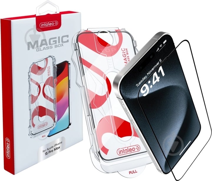 Захисне скло Intaleo MagicBox для Apple iPhone 15 PRO MAX (Скло iPhone 15 PRO MAX) - фото 2 Захисне скло Intaleo MagicBox для Apple iPhone 15 PRO MAX (Скло iPhone 15 PRO MAX) - фото 2