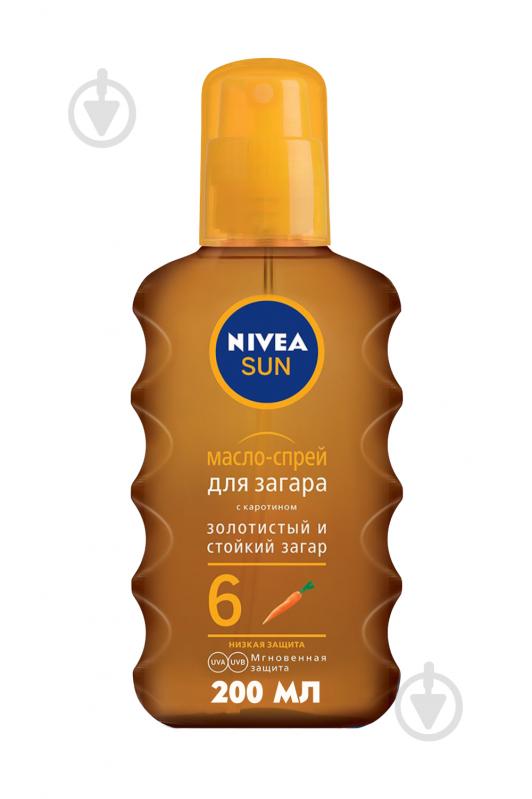 Олія-спрей для засмаги Nivea Золотиста засмага SPF 6 200 мл - фото 1