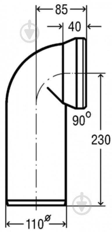 Колено для унитаза Viega 90° - фото 2
