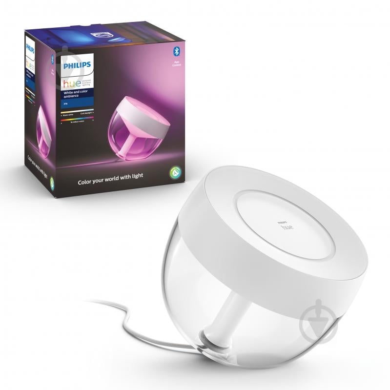 Розумна лампа Philips Hue Iris 2000K-6500K Color Bluetooth 8,1 Вт білий 929002376101 - фото 1