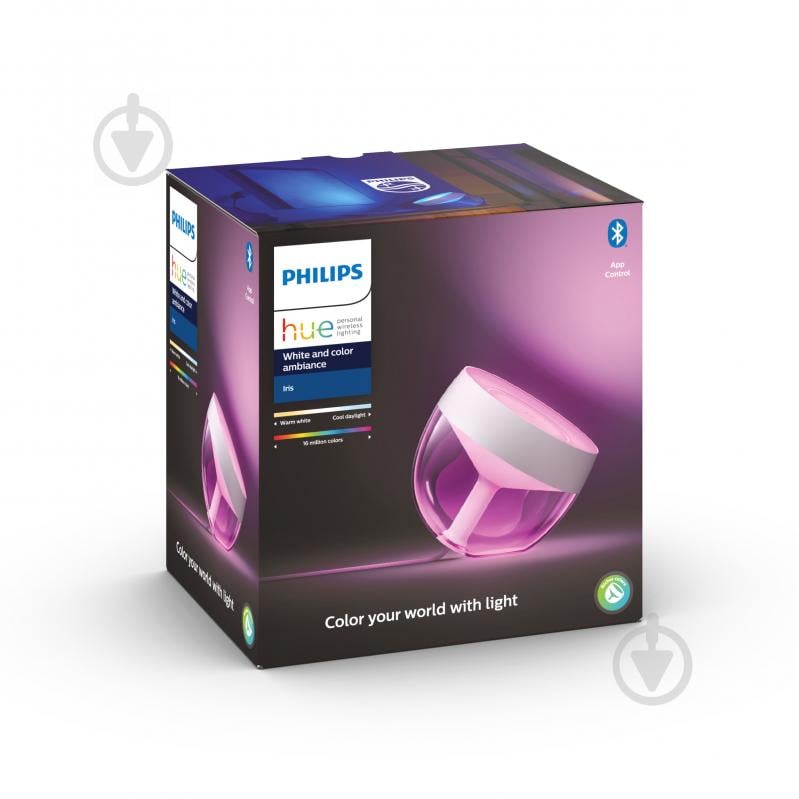 Розумна лампа Philips Hue Iris 2000K-6500K Color Bluetooth 8,1 Вт білий 929002376101 - фото 2