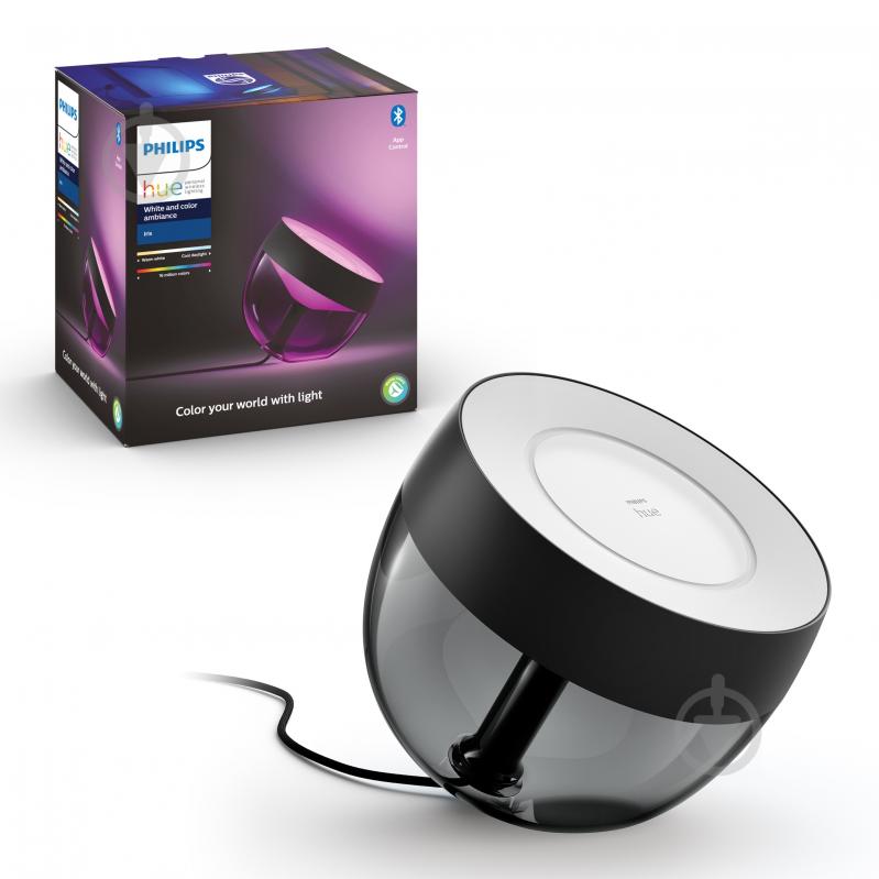 Розумна лампа Philips Hue Iris 2000K-6500K Color Bluetooth 8,1 Вт чорний 929002376201 - фото 1