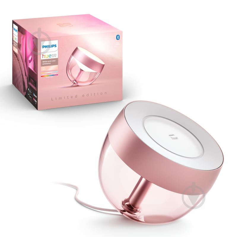 Розумна лампа Philips Hue Iris 2000K-6500K Color Bluetooth 8,1 Вт рожеве золото 929002376301 - фото 1