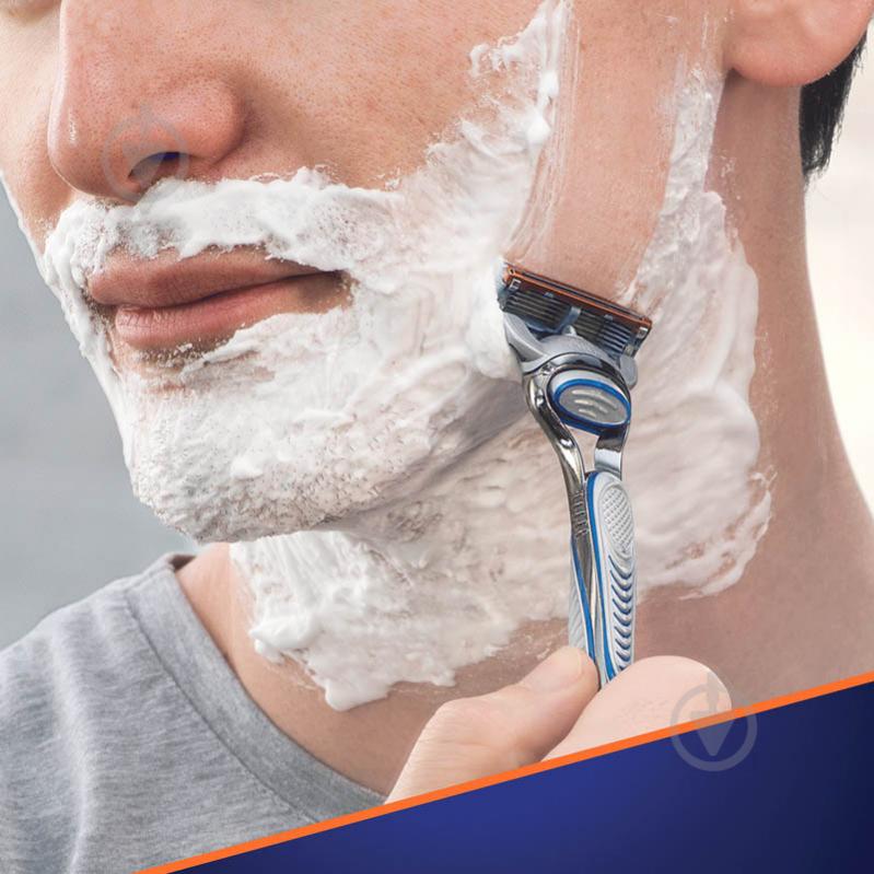 Набор подарочный для мужчин Gillette бритва Fusion 5 + гель для бритья Sensitive 75 мл - фото 4