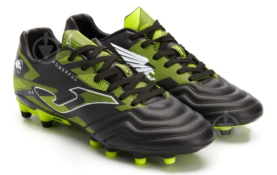 Бутси Joma POWERFUL 2331 NEGRO AMARILLO FLUOR FIRM GROUND POWW2331FG р.40 чорний - фото 3