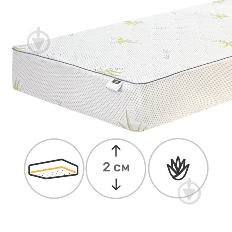 Наматрасник MirSon №1025 Alberto Cotton Strong Aloe Vera обычный с резинкой по периметру 26х60x120 см 2200001497610 - фото 1