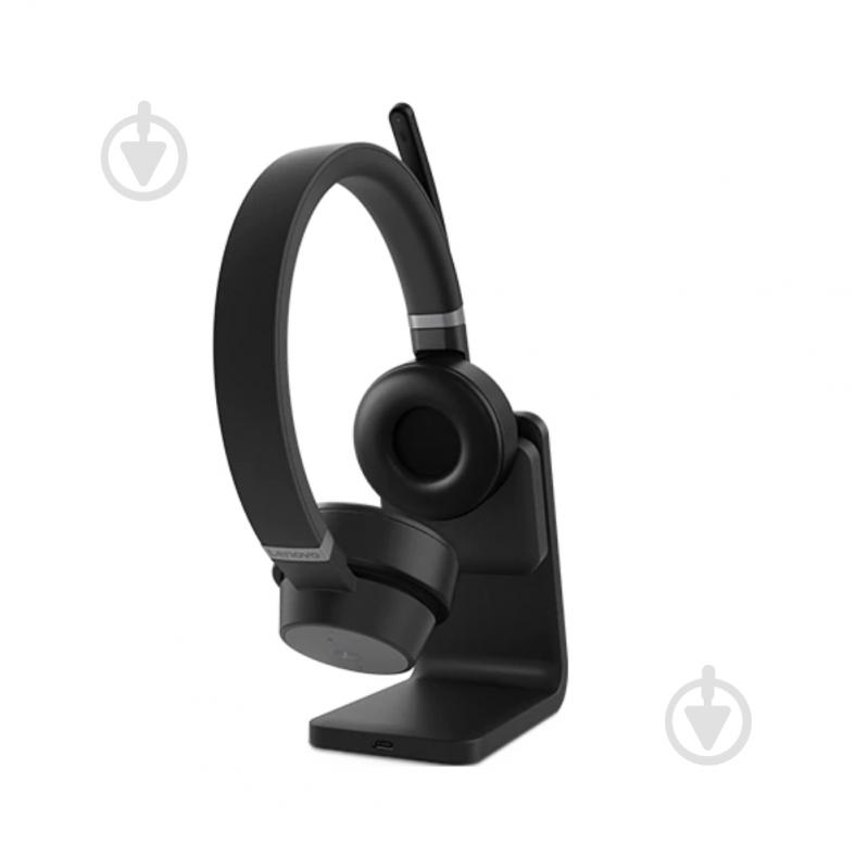 Навушники Lenovo Go WL Headset Stand black/grey (4XD1C99222) - фото 4