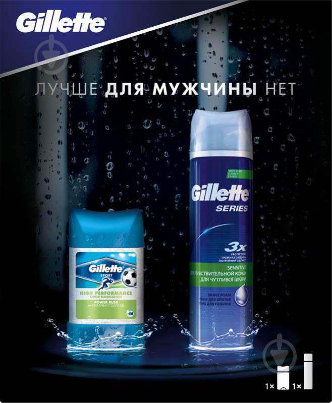 Набор подарочный для мужчин Gillette пена для бритья Series + гелевый антиперспирант 75 мл - фото 1