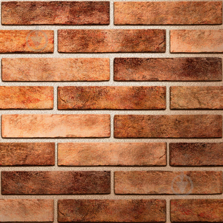 Плитка Golden Tile BrickStyle BrickStyle Seven tones orange 34Р020 6x25 см - фото 4