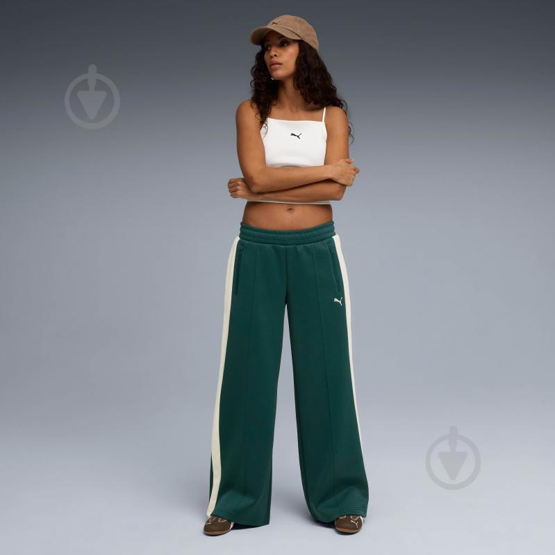 Брюки Puma T7 Low Rise Track Pants op 62980375 р. S зеленый - фото 5 Брюки Puma T7 Low Rise Track Pants op 62980375 р. S зеленый - фото 5