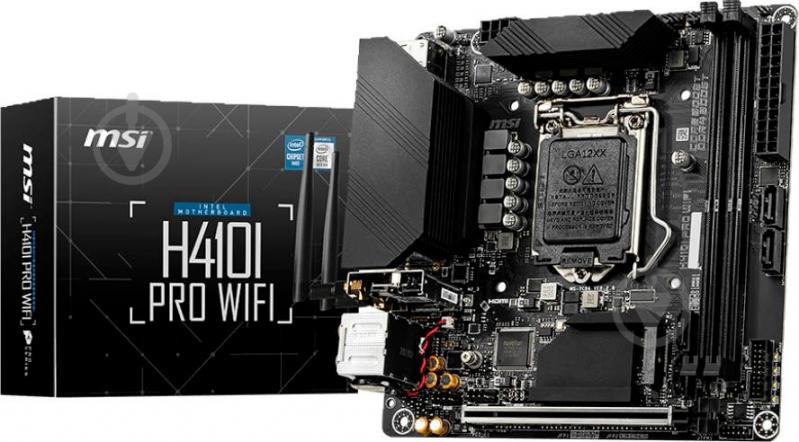 Материнская плата MSI H410I Pro WIFI (Socket 1200, Intel H410, mini ITX) - фото 6