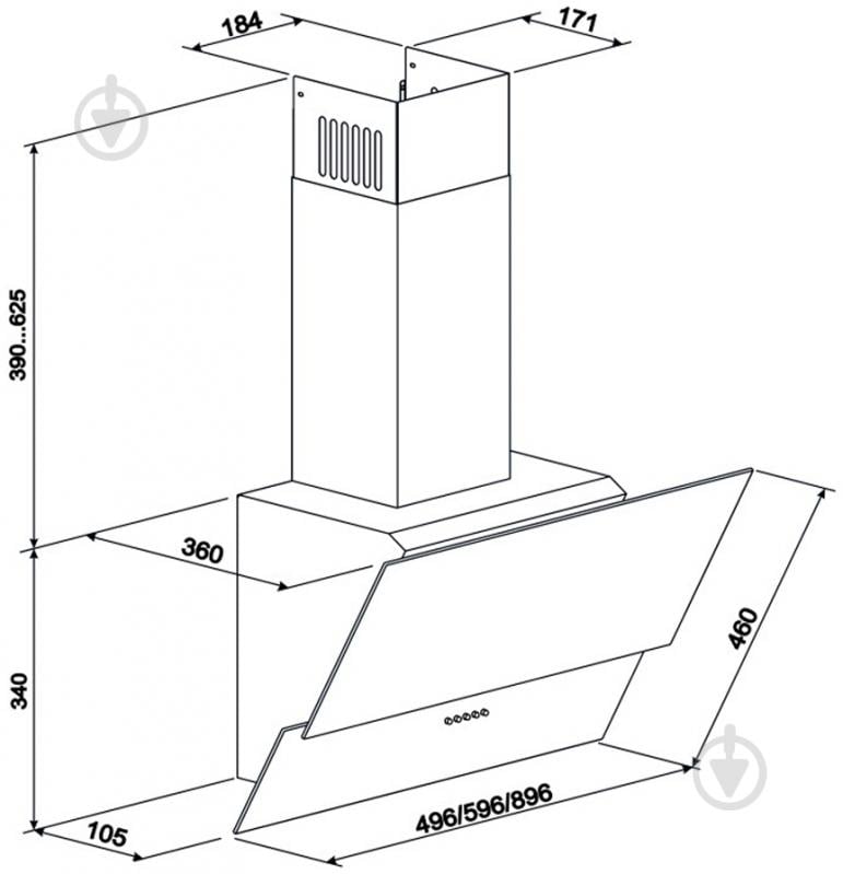 Вытяжка Eleyus Ellada 700 60 BG - фото 10 Вытяжка Eleyus Ellada 700 60 BG - фото 10