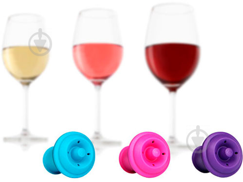 Набор пробок для вина Vacuum Wine Stopper 3 шт. 8850606 Vacu Vin - фото 2