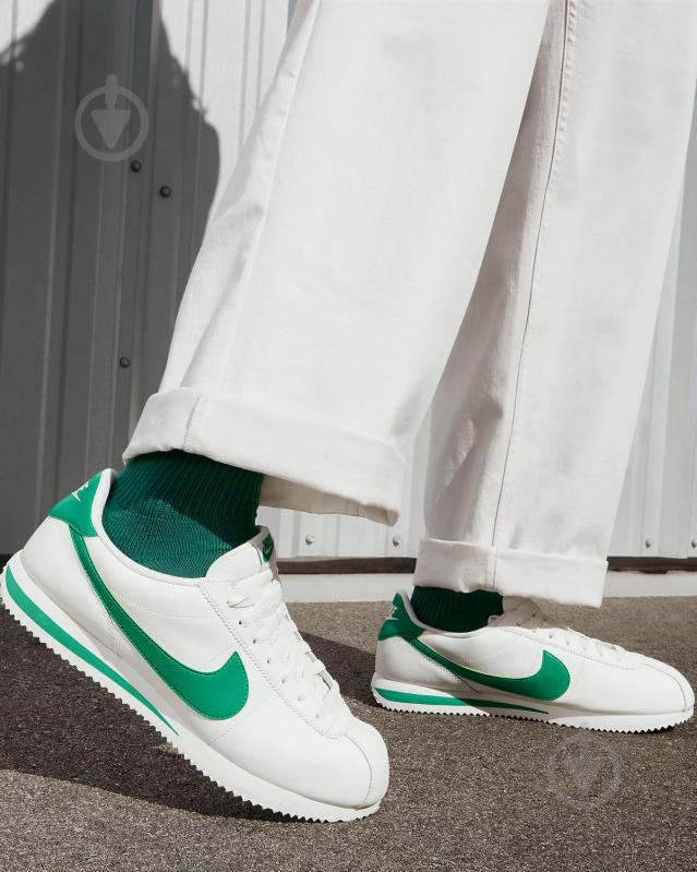 Кросівки чоловічі демісезонні Nike CORTEZ DM4044-104 р.40,5 біло-зелені - фото 9