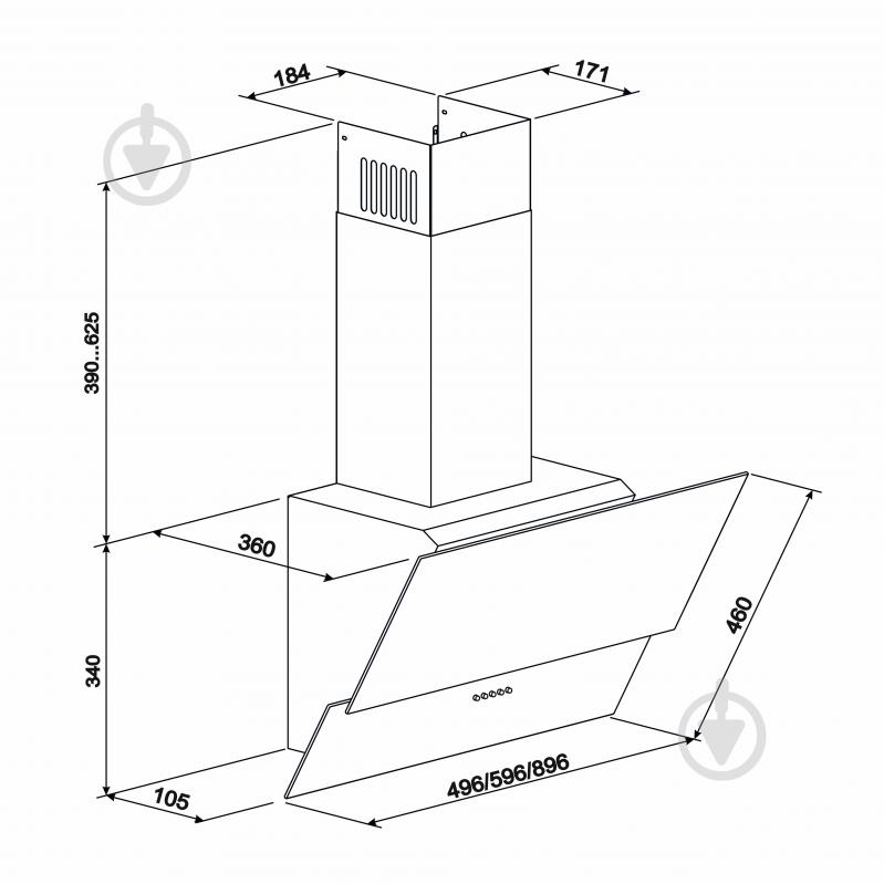 Вытяжка Eleyus Ellada 1000 60 BG - фото 8