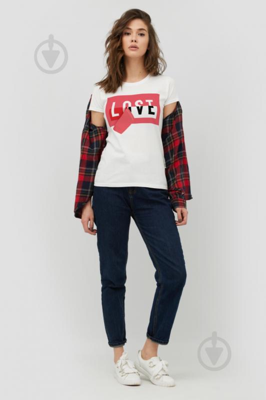 Футболка YAPPI Basic 1702235 р.S білий - фото 2