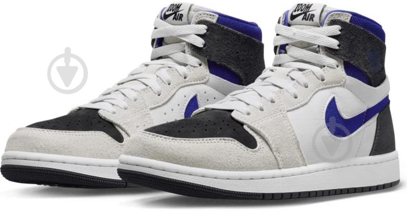 Кроссовки мужские демисезонные Jordan AIR JORDAN 1 ZOOM CMFT 2 DV1305-040 р.42,5 бело-черные - фото 5