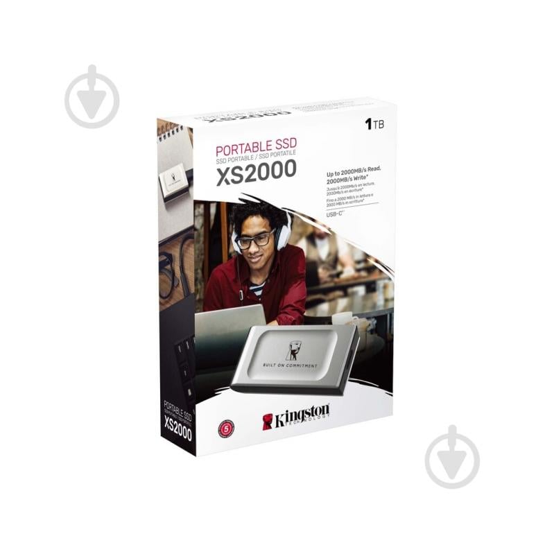 SSD-накопичувач Kingston XS2000GA 1000GB Portable USB Type-C 3D NAND (SXS2000/1000GA) - фото 2
