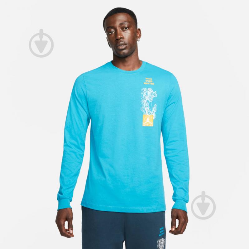 Свитшот Nike M J MNTN LS CREW DC9785-474 р. L голубой - фото 1