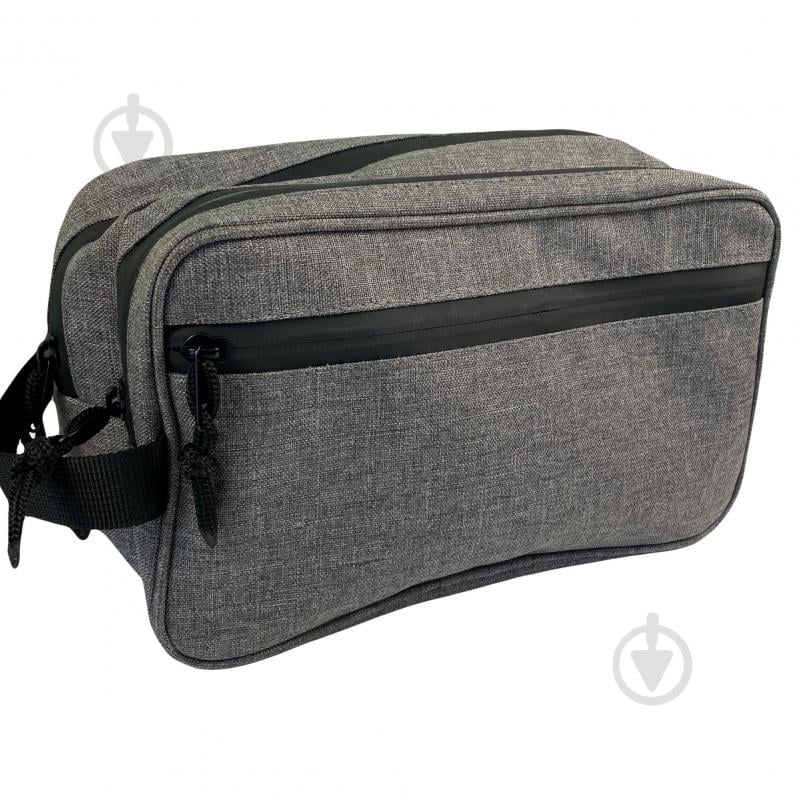 Косметичка Organize для уходовых и гигиенических средств серая - фото 1