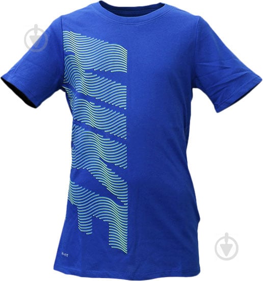 Футболка Nike B NK DRY TEE THERMA NIKE 894257-480 р.M синий - фото 2