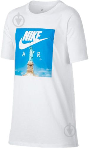 Футболка Nike B NSW TEE NIKE AIR LIBERTY 894301-100 р.L белый - фото 1