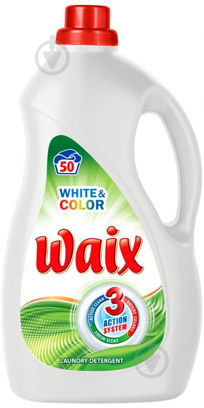 Гель для машинного та ручного прання WAIX Whites&Colors 3 л - фото 1