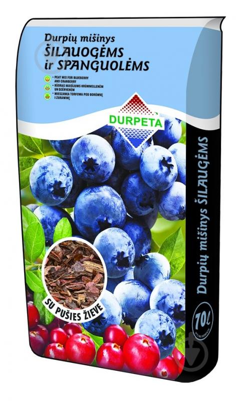 Грунтосмесь Durpeta для голубики и клюквы 70 л - фото 1 Грунтосмесь Durpeta для голубики и клюквы 70 л - фото 1