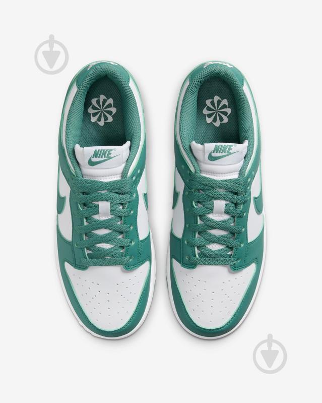 Кроссовки женские демисезонные Nike Dunk Low DD1873-107 р.36,5 бело-зеленые - фото 5