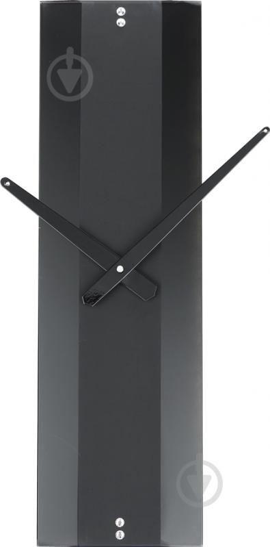 Часы настенные Strip-3 черные - фото 1