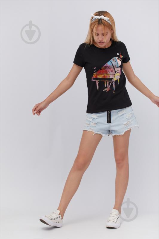 Футболка YAPPI Basic WB1014 р.M чорний - фото 2