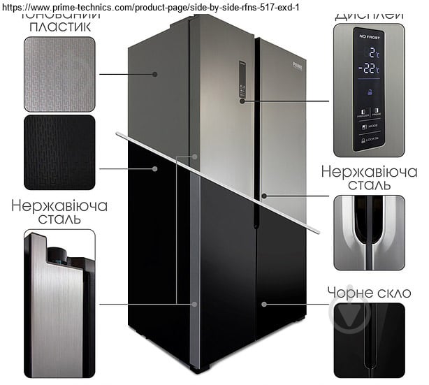 Холодильник PRIME Technics RFNS 517 EXD - фото 4