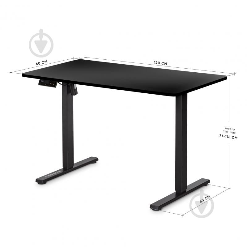 Стол компьютерный Mealux PowerDesk Lite Black (EVO-201 Lite B/B) - фото 3
