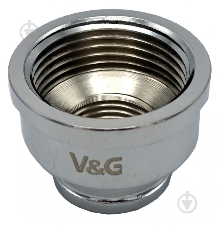 Муфта редукційна ВВ V&G VALOGIN 3/4"x1/2" хромована VG-204502 - фото 2