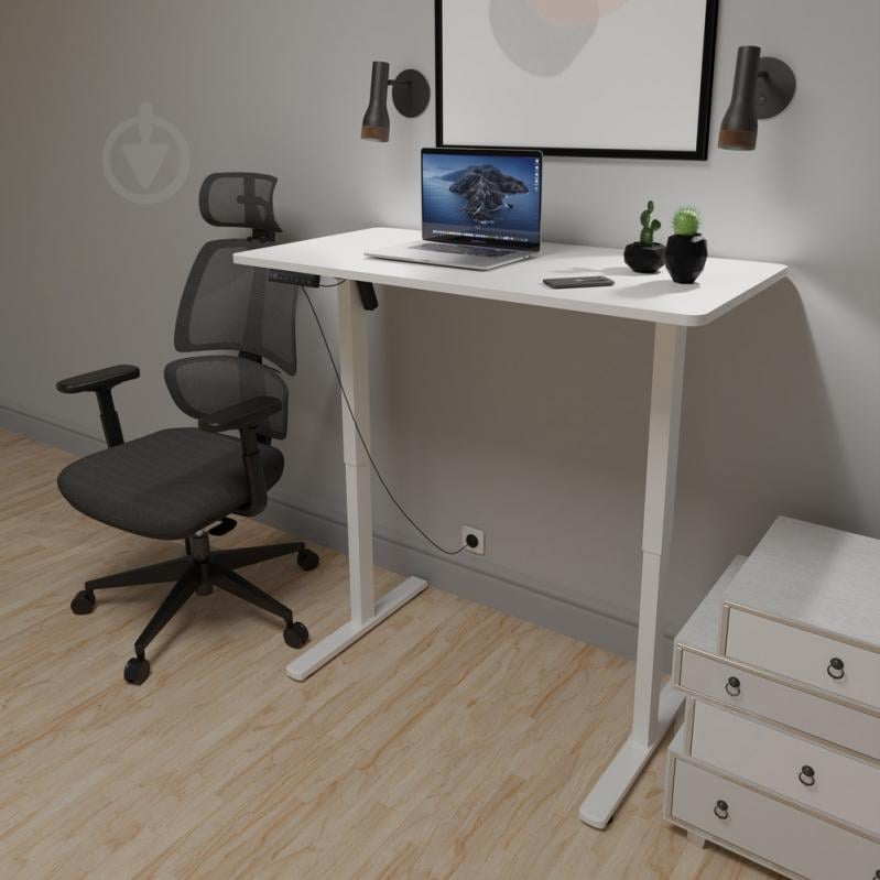 Стол компьютерный Mealux PowerDesk Lite White (EVO-201 Lite W/W) - фото 2