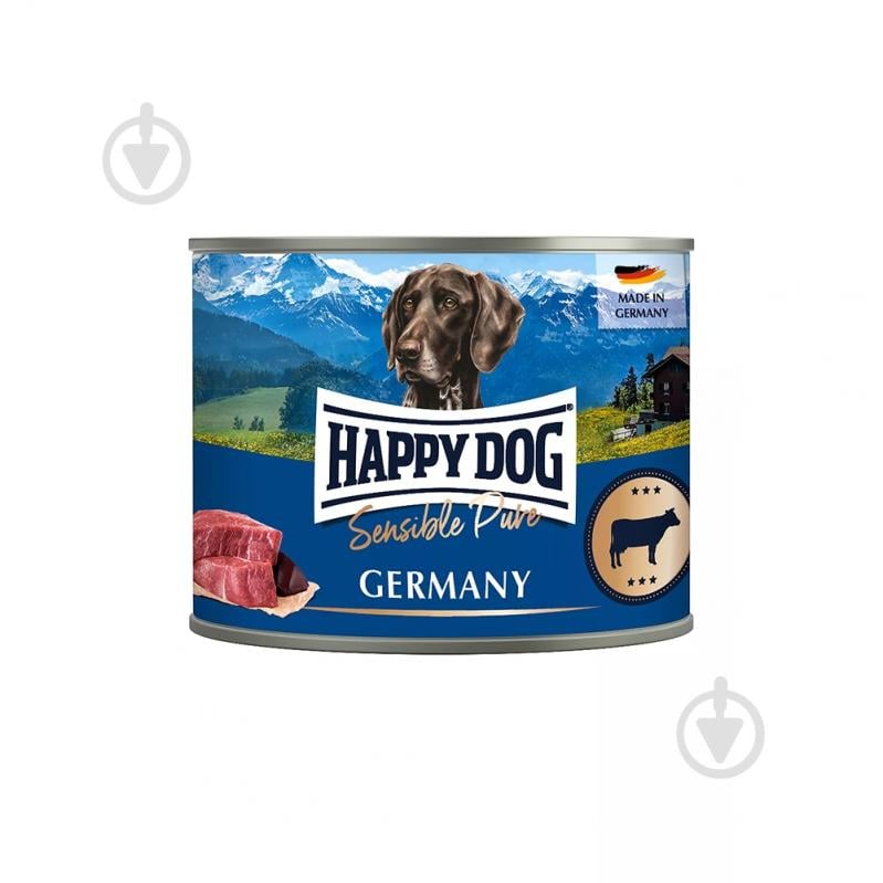 Корм вологий HappyDog Sensible Pure з яловичиною 200 г - фото 1 Корм вологий HappyDog Sensible Pure з яловичиною 200 г - фото 1
