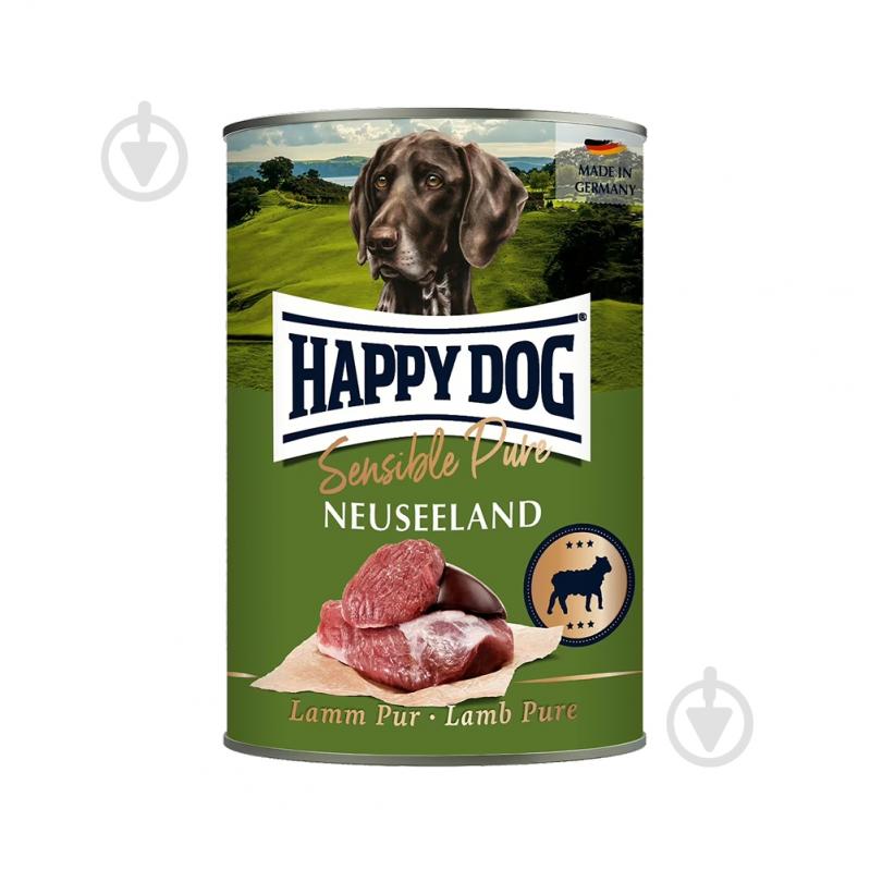 Корм вологий HappyDog Sensible Pure з ягням 400 г - фото 1 Корм вологий HappyDog Sensible Pure з ягням 400 г - фото 1